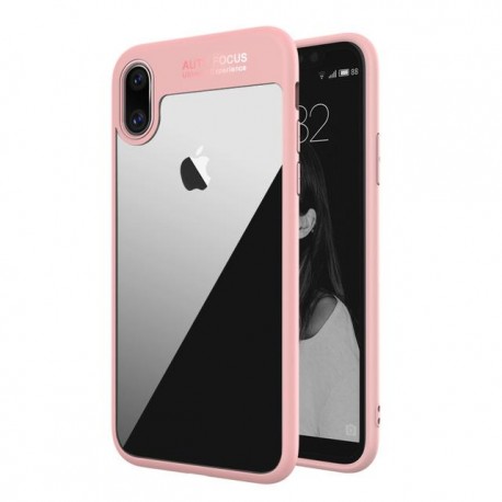 Auto Focus obal pro Apple iPhone X - růžový