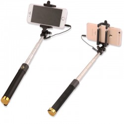 Teleskopická selfie tyč - zlatá
