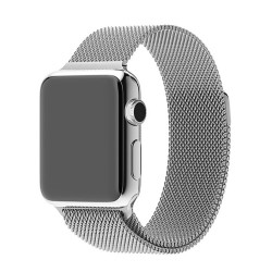 Řemínek pro Apple Watch 42mm magnetický - stříbrný