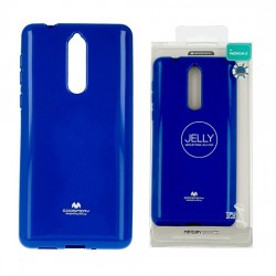 Pouzdro Goospery Mercury Jelly pro Nokia 8 - modrý