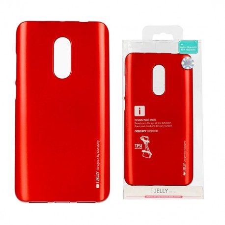 Pouzdro Goospery Mercury Jelly pro Xiaomi RedMi Note 4/4X - červený