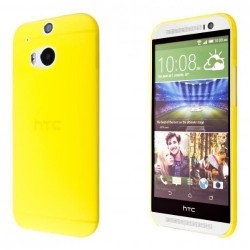 Ultratenký kryt pro HTC One M8 žlutý