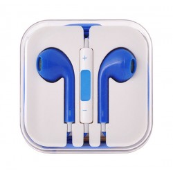 Sluchátka EarPods pro Apple iPhone/iPad-modrá