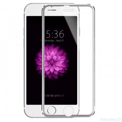 3D Tvrzené sklo pro Apple iPhone 6/6s Plus - stříbrné