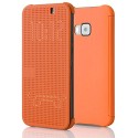 Pouzdro DOT VIEW HTC One M8 oranžové
