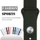 Silikonový pásek na hodinky Apple Watch 42mm - černý